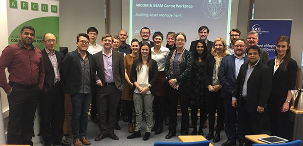 Participants of the Building Asset Management Early Career Researchers and Doctoral Workshop held at Glasgow Caledonian University, 2017